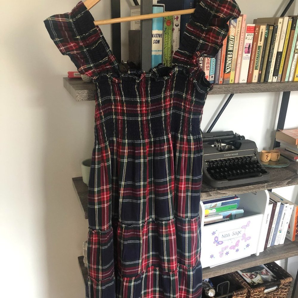 RARE FIND: Hill House Home Ellie Nap Dress in Navy Tartan